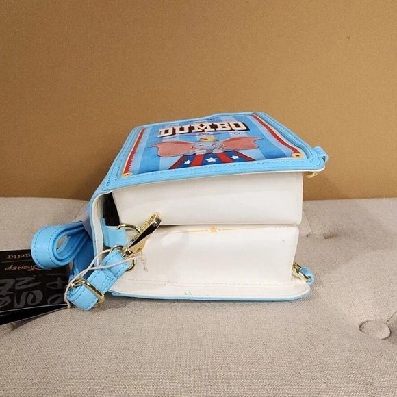 Loungefly Disney Dumbo Story Book Convertible Backpack Crossbody Bag NEW main image 5